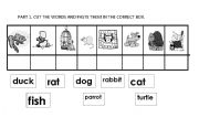 English worksheet: pets