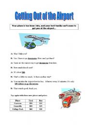English Worksheet: Getting Out of The Airport