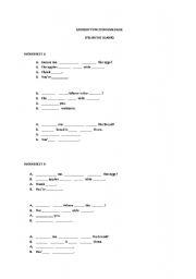 English worksheet: Grocery Store Scenario Fill in the Blank