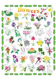 Trees and Flowers - ESL worksheet by Great Teacher Onizuka