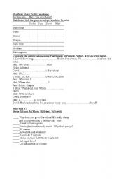 English worksheet: Headway elementary Video Perfect weekend