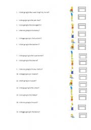 English Worksheet: simpsons family and shops