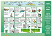 5 PAGES - EAT GREEN + JUNE CALENDAR (riddles, tips,..) READING + SPEAKING