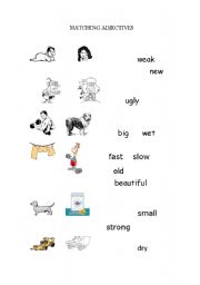 English Worksheet: Adjectives Opposites