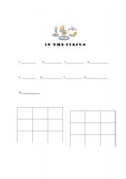 English worksheet: Bingo sheet