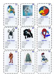 Top Trump Cards - Marvel Heroes 1-3
