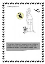 english worksheets drawing dictation