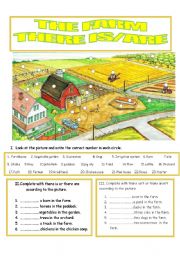 English Worksheet: The farm