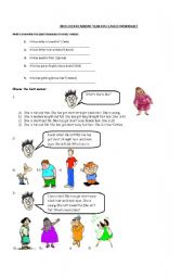 English Worksheet: physical appearance