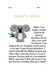 English Worksheet: Kowlys story