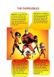 The Incredibles( have/ has got + can/cant)