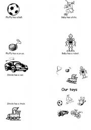 English worksheet: toys booklet1