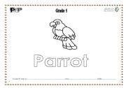 English worksheet: animals to color
