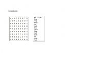 English worksheet: WORDSEARCH Present Simple to Past Simple Activity