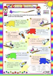 Basic Colour Idioms for Elementary/Lower Intermediate Students  (1)
