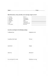 English Worksheet: Do & Dont