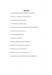 English Worksheet: 