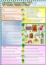 Adjectival phrases using 