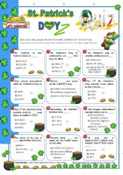 St. Patricks Day Set  (1)  - Quiz for Upper Elementary/ Intermediate Students
