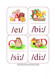 My Phonetic Animal Alphabet Flash cards 7/7