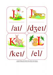 My Phonetic Animal Alphabet Flash cards 5/7
