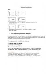 English Worksheet: The simple present