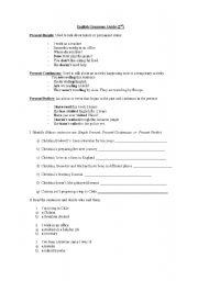 English worksheet: GRAMMAR