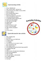 English Worksheet: Practice talking about daily routines