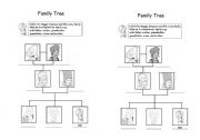 English Worksheet: Family Tree (Simpsons)