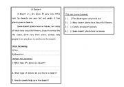 English worksheet: Comprehension