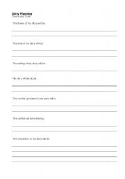 English Worksheet: Tone Story Planning