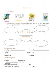 English Worksheet: seasons