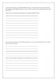 English Worksheet: Fundraising for a Class Trip