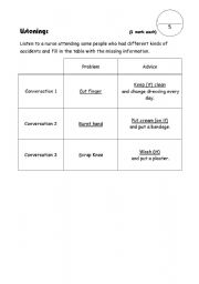 English Worksheet: Module answers for the previousley downloaded exam