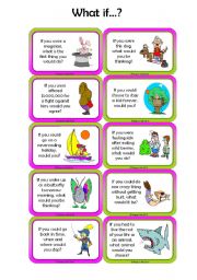 Adults & Children - 2nd Conditional Conversation Cards 