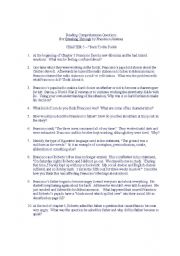 English Worksheet: Among The Hidden - Chapter 5 Reading Giude