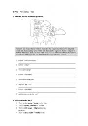 English worksheet: Test