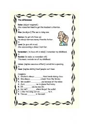 English worksheet: The differences
