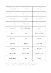 English Worksheet: Story words