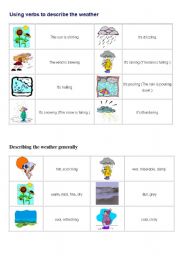 English Worksheet: vocabulary of weather