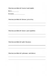 English Worksheet: jobs