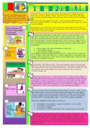 English Worksheet: Be a Fit Kid