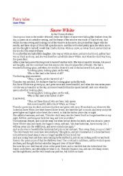 English Worksheet: fairy tale