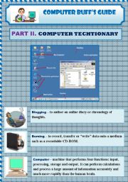 Computer Techtionary (2/4) 5 pages)) - ESL worksheet by junya