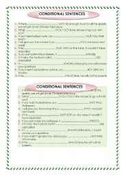 English Worksheet: Conditional sentences