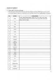 English Worksheet: Vocabulary Workout