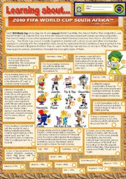 Reading - The world cup mascots