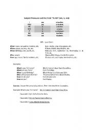 English Worksheet: Verb to be practice