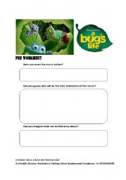 A Bugs Life: Preview Sheet
