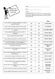 English Worksheet: Skills You Never Knew You Had